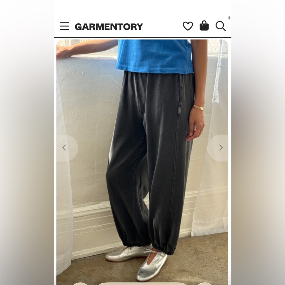 Le Bon Shoppe Balloon Pants, Almost Black, S - Picture 5 of 6